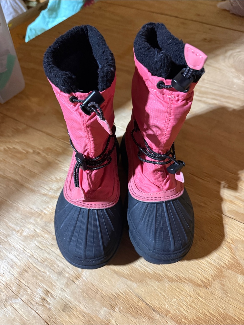 Kids Pink Helly Hanson Winter Boots - Lightweight Insulated Snow Shoes